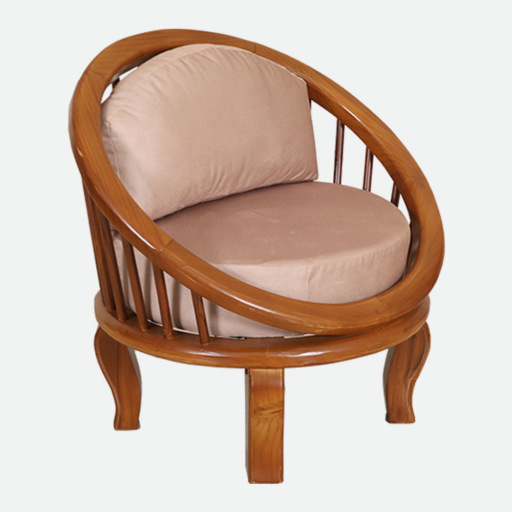 MAARK WOODEN SOFA SET (3+1+1) ROUND CRASI SUF