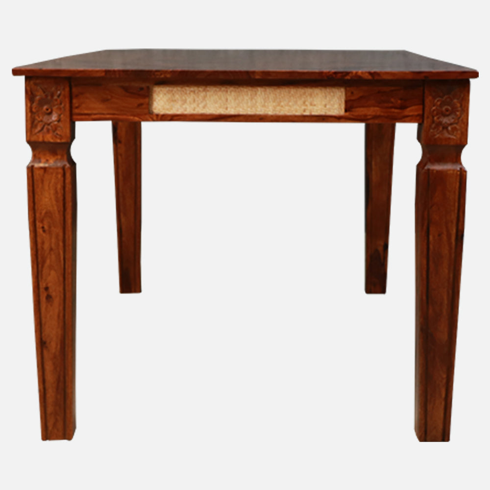 MAARK SHEESHAM WOOD 6 SEATER DINING SET (5.25*3) 1203 NATURAL FINISH SV