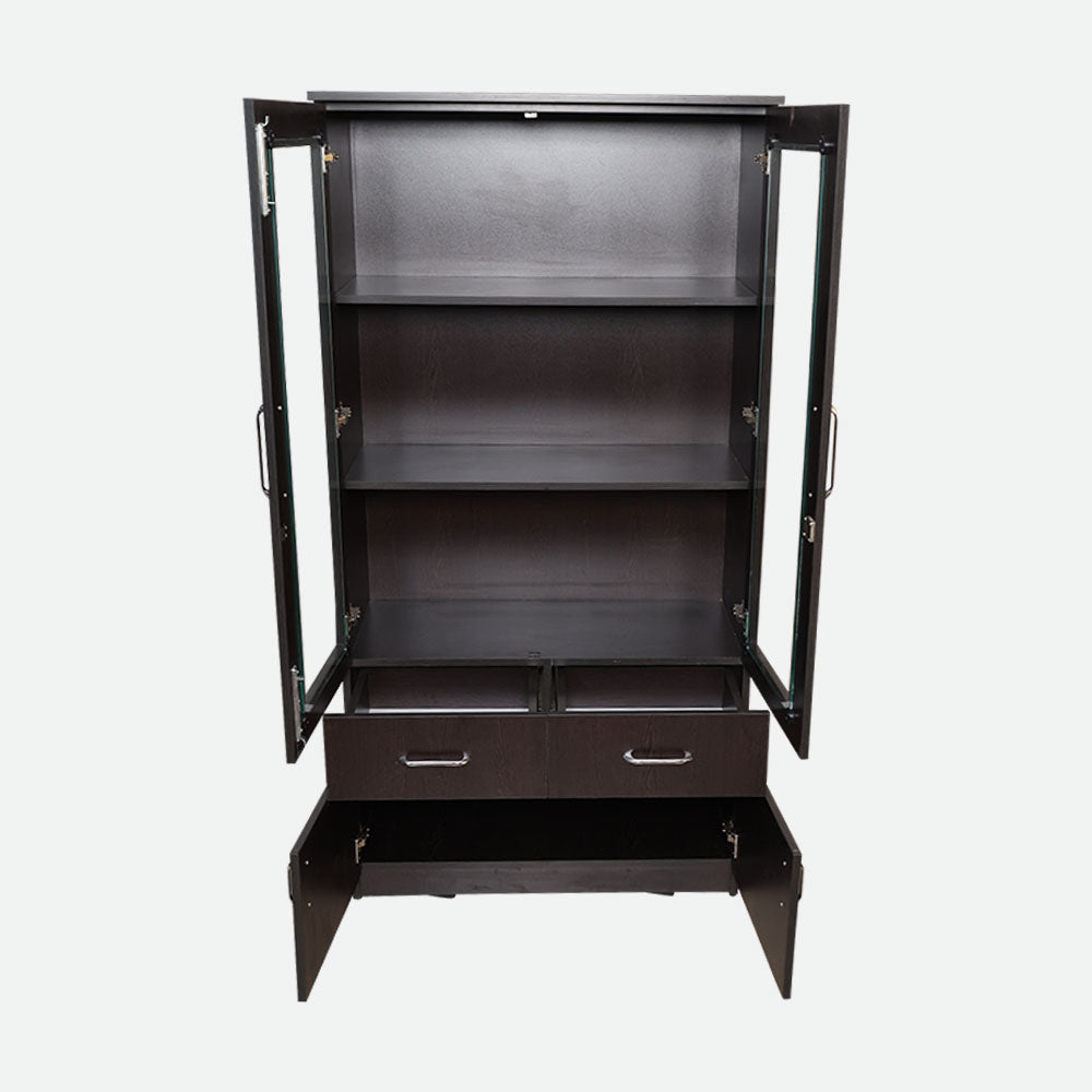 MAARK 2 DOOR BOOK SHELF