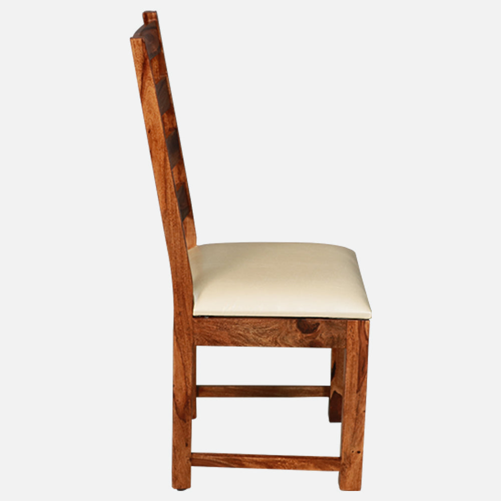 MAARK SHEESHAM WOOD 6 SEATER DINING SET (5.25*3) 1194 NATURAL FINISH SV