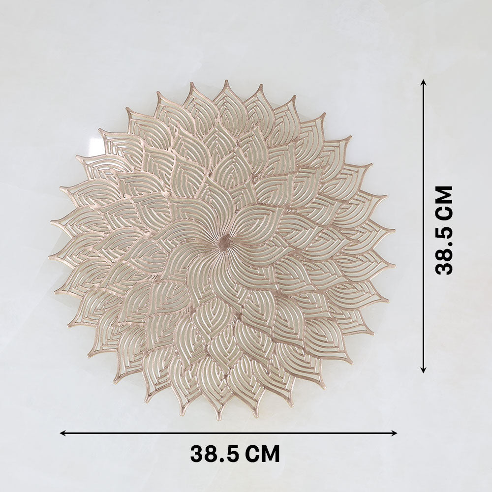 MAARK LEATHER PLACE MAT ROUND CC