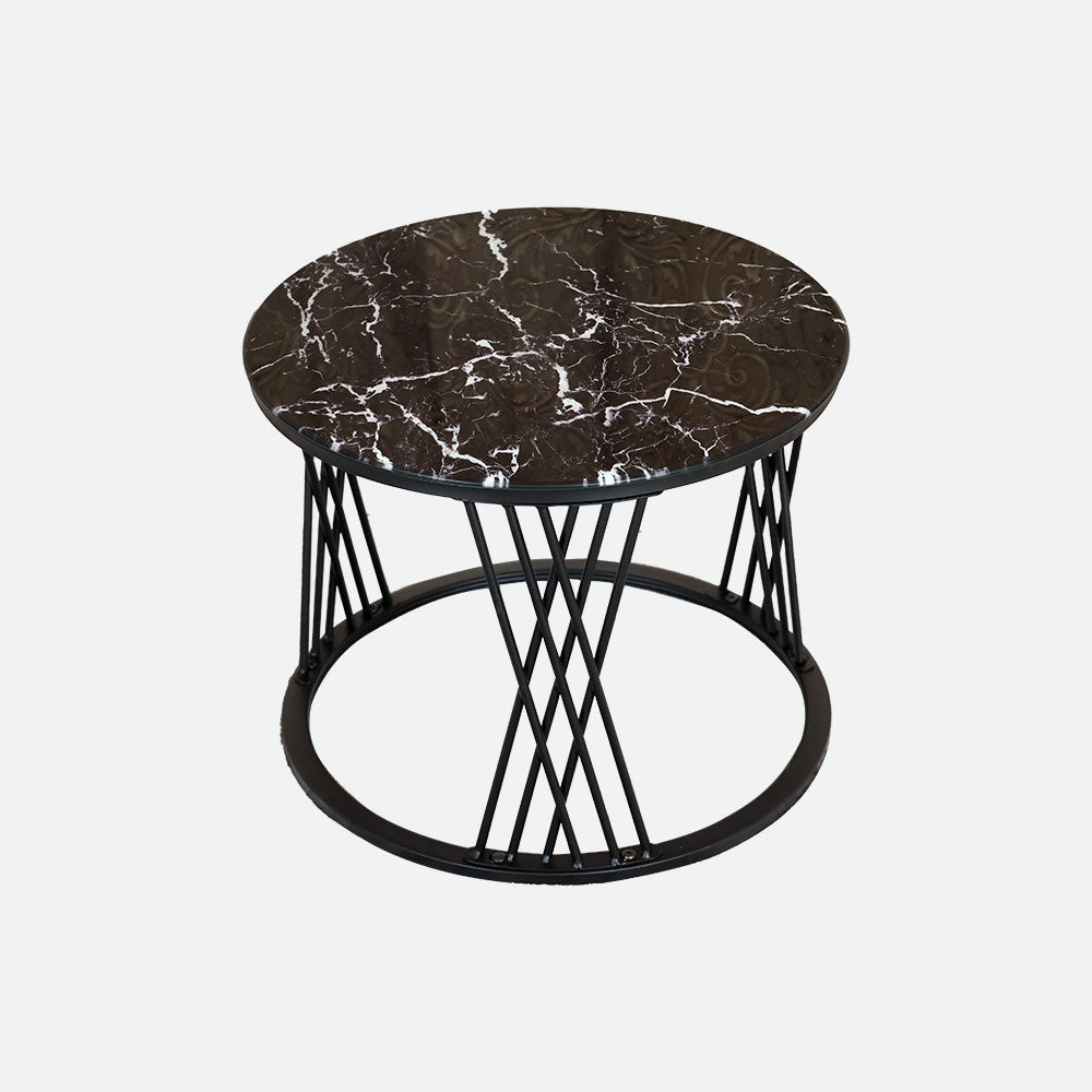 MAARK MARBLE TOP COFFEE TABLE SET BLC-7 HT