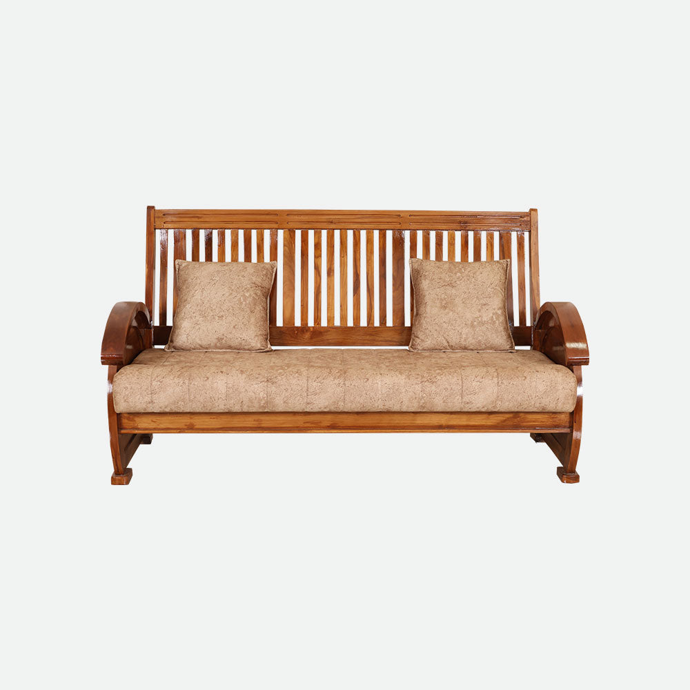 MAARK WOODEN SOFA SET (3+1+1) S-23 WCF
