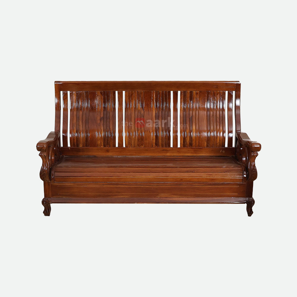 MAARK WOODEN SOFA SET (3+1+1) S-32 WCF