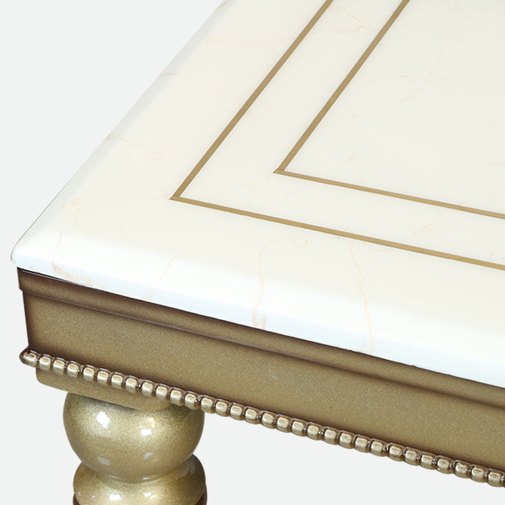 MAARK MARBLE TOP 6 SEATER DINING SET 6041 TD