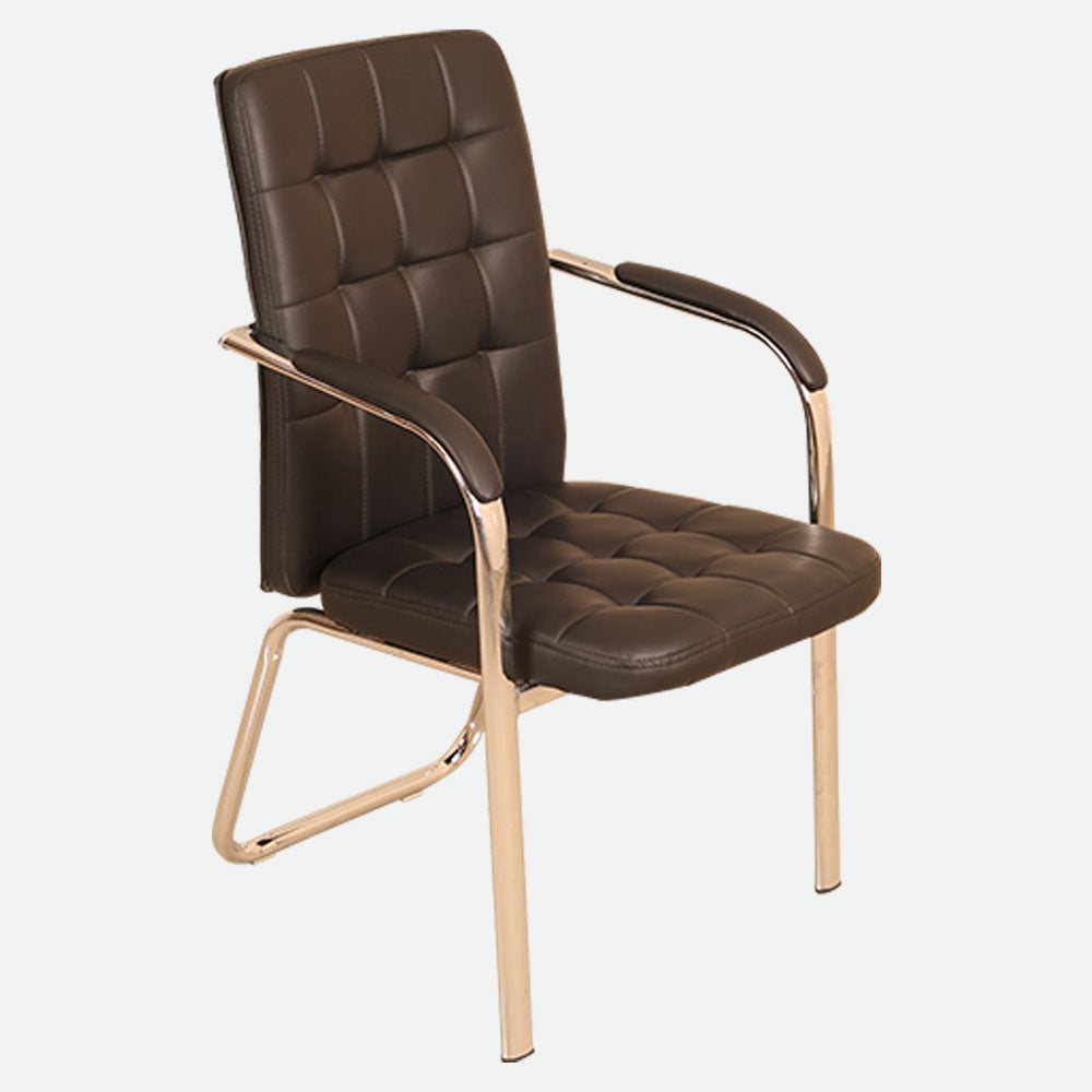 MAARK VISITOR CHAIR 637-4 BLACK COLOUR HT