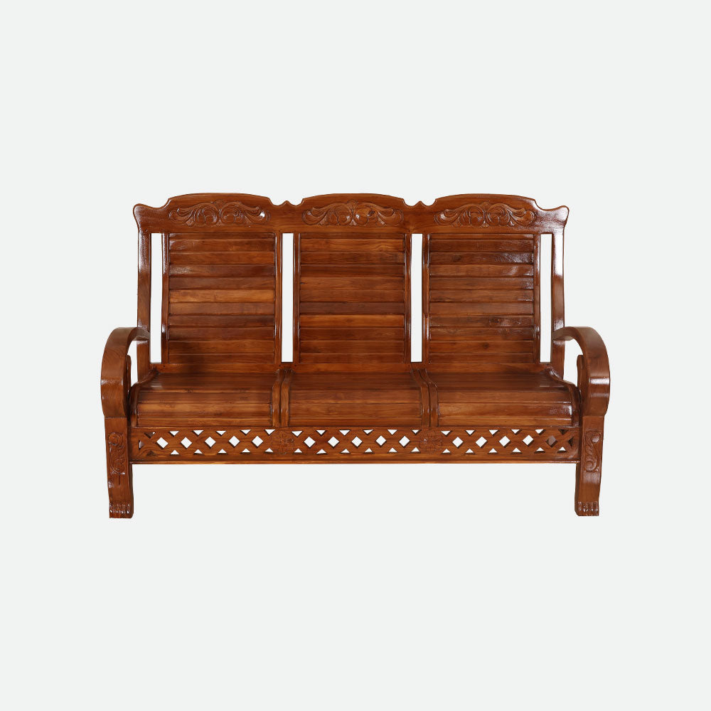 MAARK WOODEN SOFA SET (3+1+1) S-30 WCF