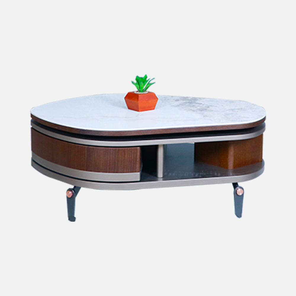 MAARK MARBLE TOP COFFEE TABLE CT-2109 HT