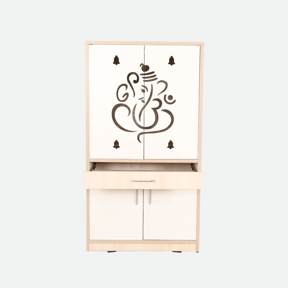 MAARK CNC SLIDING DOOR POOJA RACK 5 * 2.5  WITH KALASAM