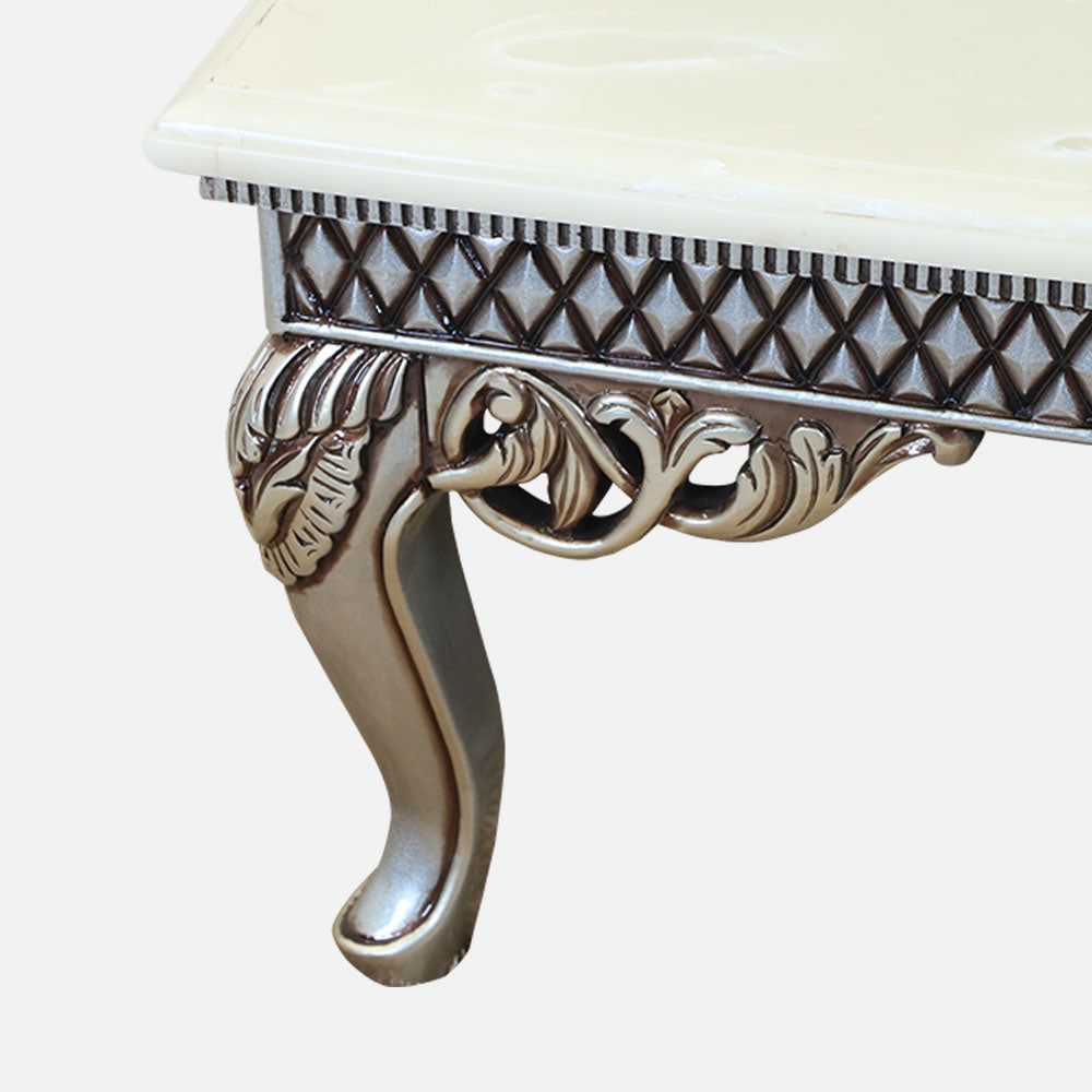 MAARK MARBLE TOP MARBLE COFFEE TABLE DIAMOND BF