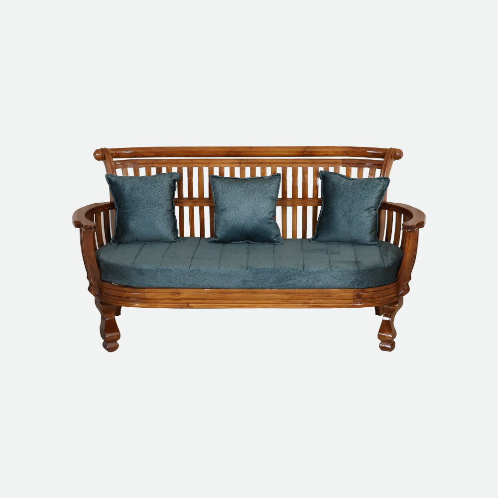 MAARK WOODEN SOFA SET (3+1+1) S-37 WCF