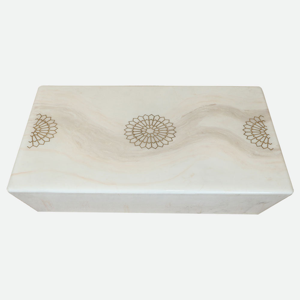 MAARK MARBLE TOP COFFEE TABLE 014 TD