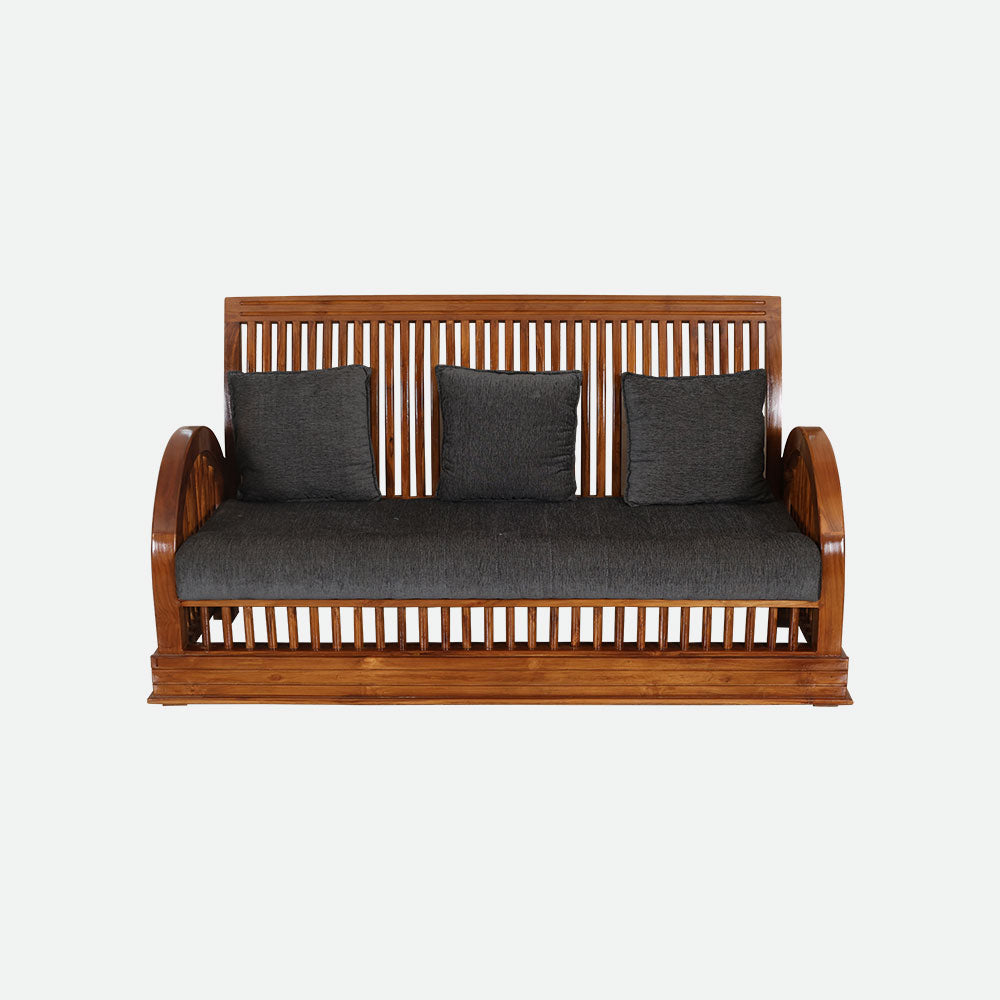 MAARK WOODEN SOFA SET (3+1+1) S-24 WCF