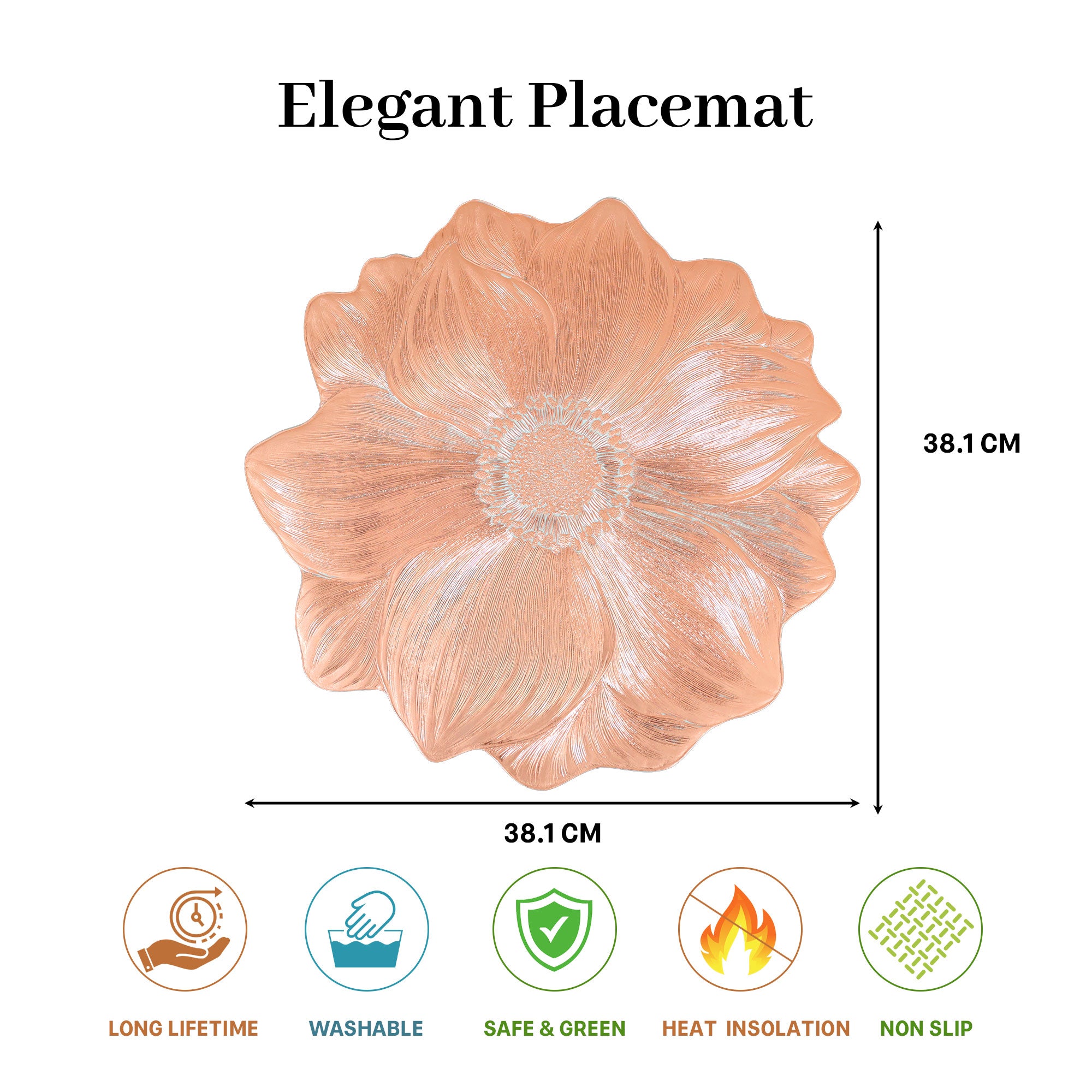 MAARK LEATHER PLACE MAT ROUND @18% CC