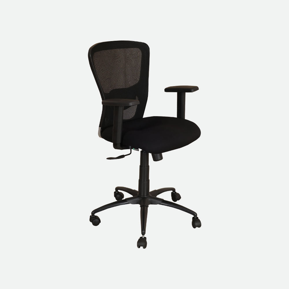 MAARK MEDIUM BLACK OFFICE CHAIR 2050 BLACK COLOUR AS