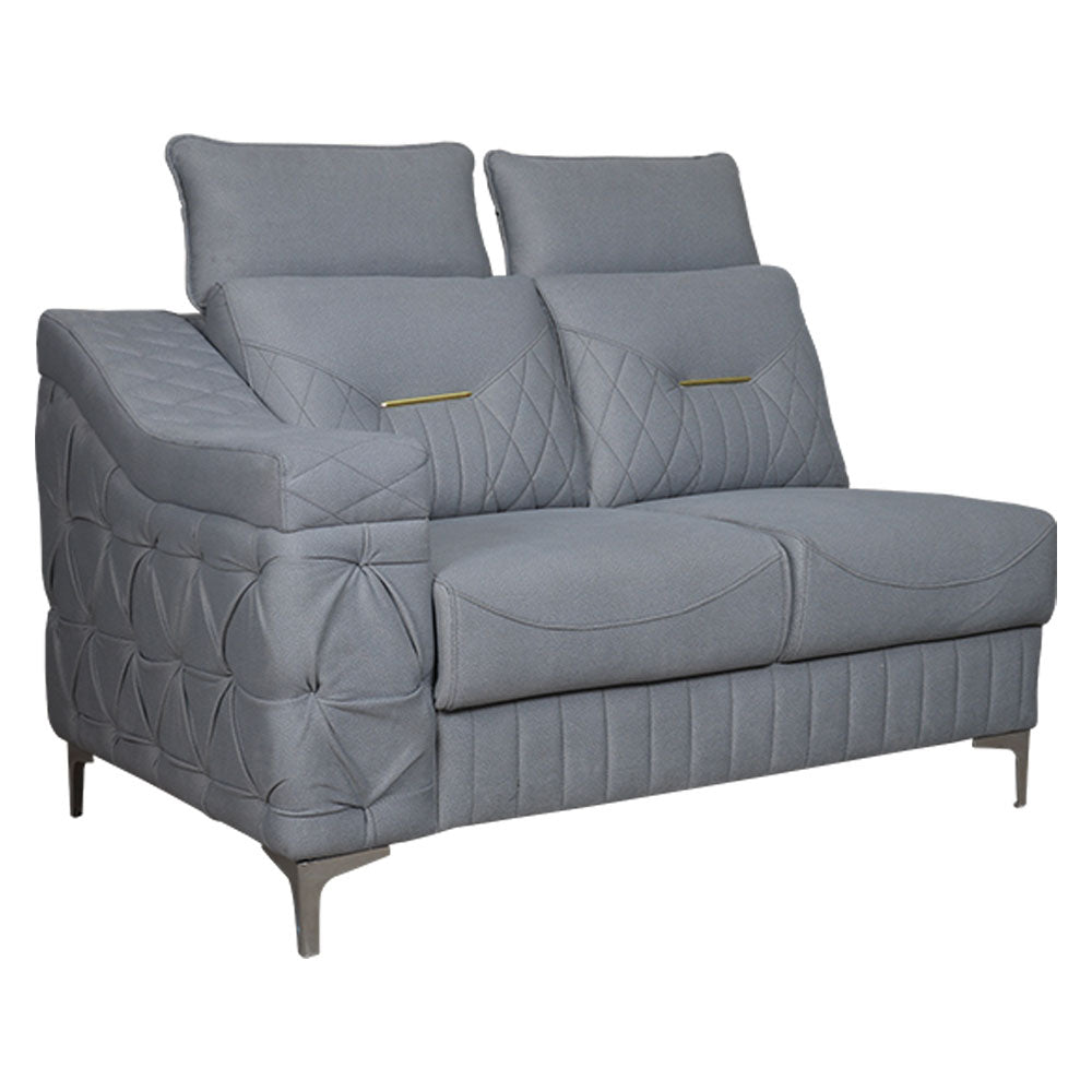 MAARK FABRIC CORNER SOFA 5 SEATER CAMEL BACK