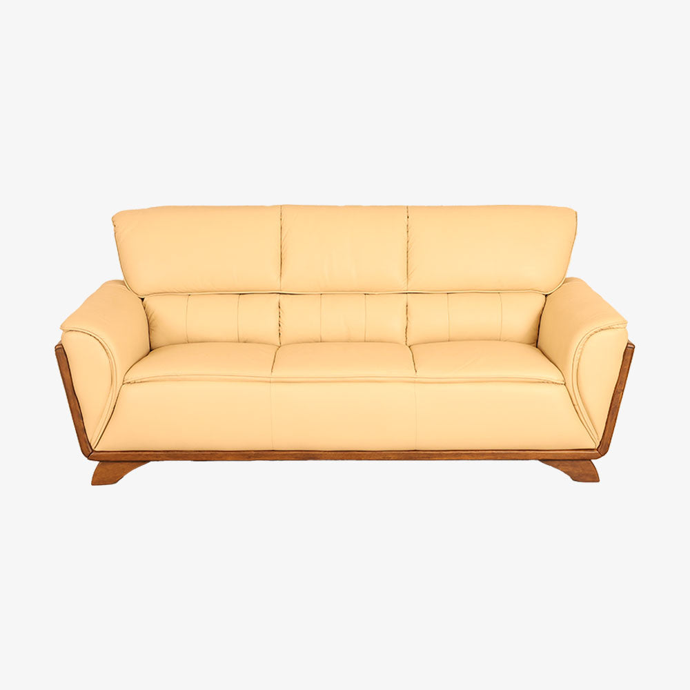 MAARK LEATHER SOFA SET (3+2) DARK MILKY HT