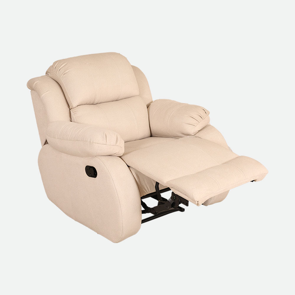 MAARK MANUAL RECLINER FABRIC SOFA SINGLE SEATER F211