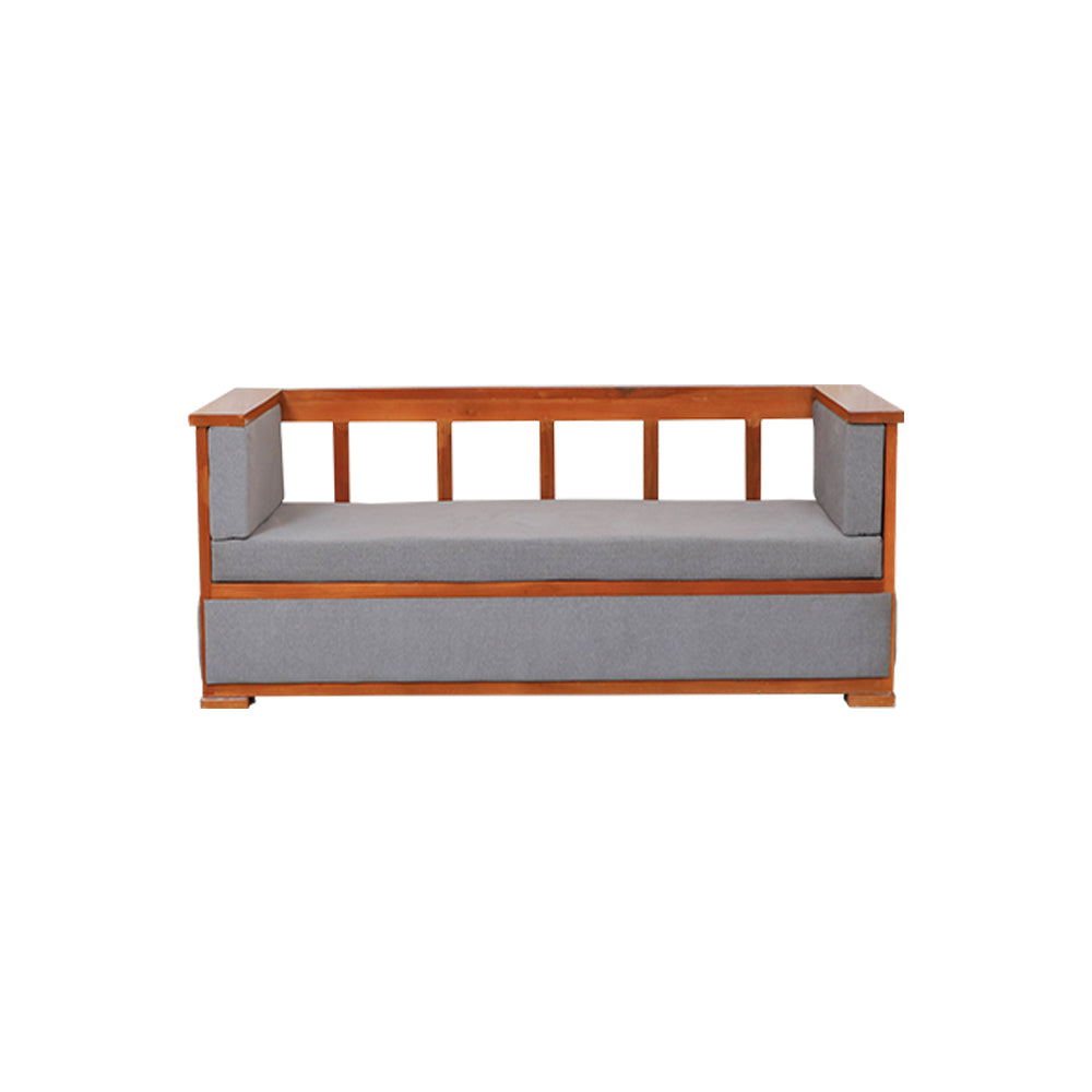 MAARK WOODEN SOFA SET (3+2+2) BOX GRAY COLOUR