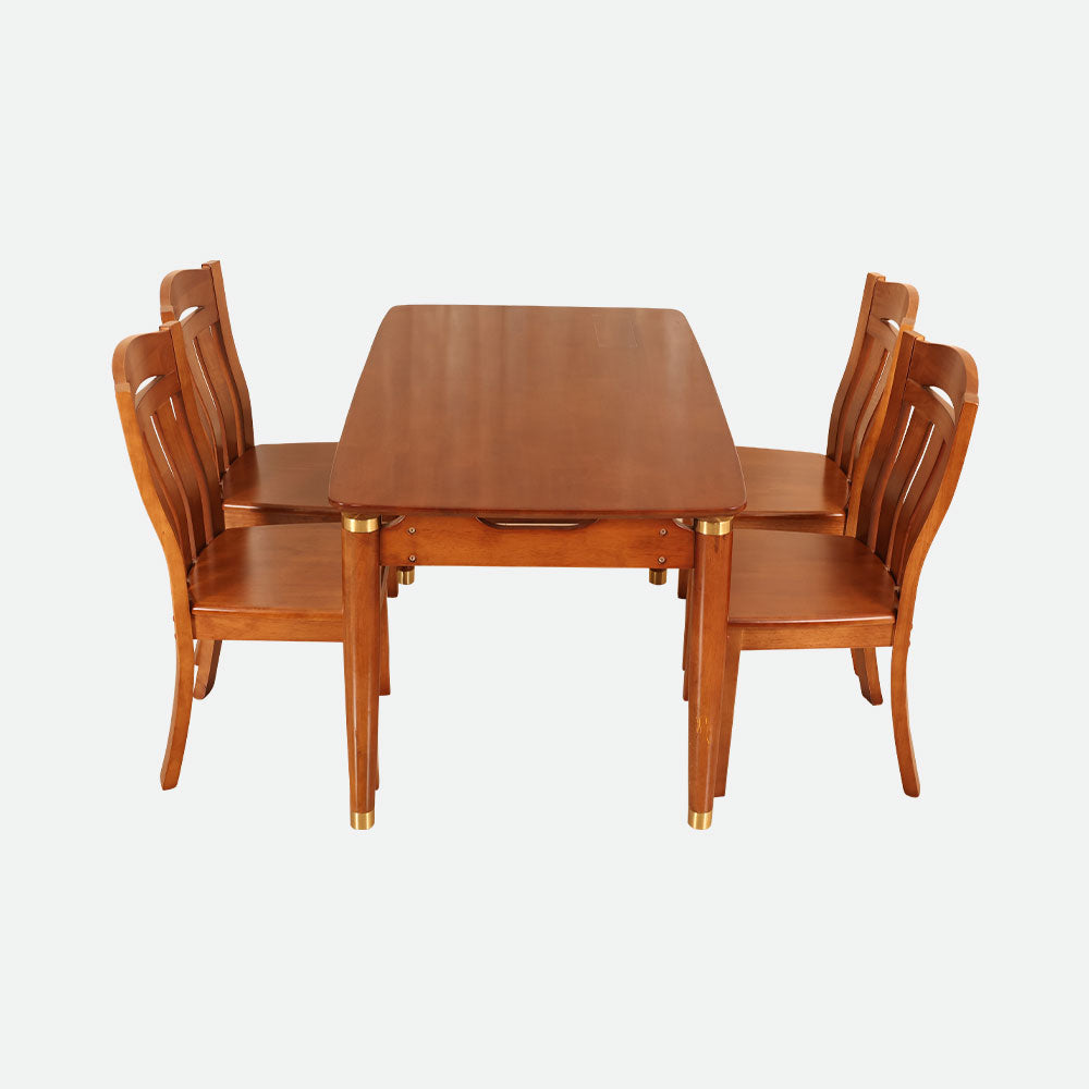 MAARK WOODEN TOP 4 SEATER DINING SET 203-890 HT