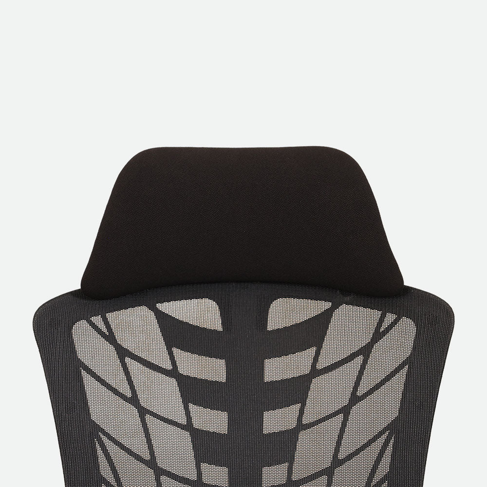 MAARK HIGH BACK OFFICE CHAIR WITH FOOTREST WY -25 BLACK COLOUR SS