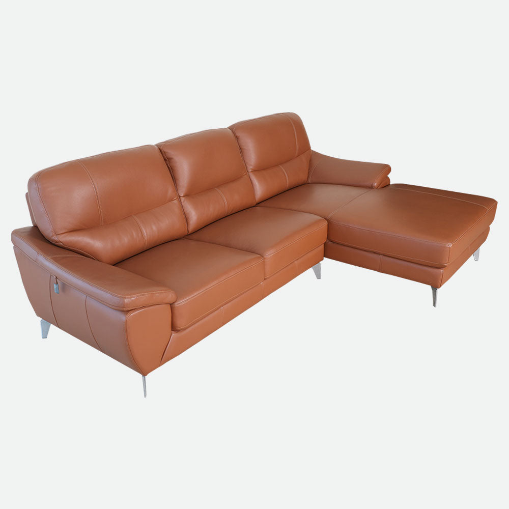 MAARK LEATHER SOFA SET (2+DIWAN) 6001L-2008-LEFT HT