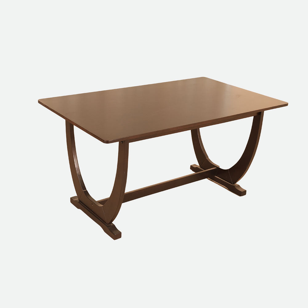 MAARK WOODEN TOP 6 SEATER DINING SET SWAN HT