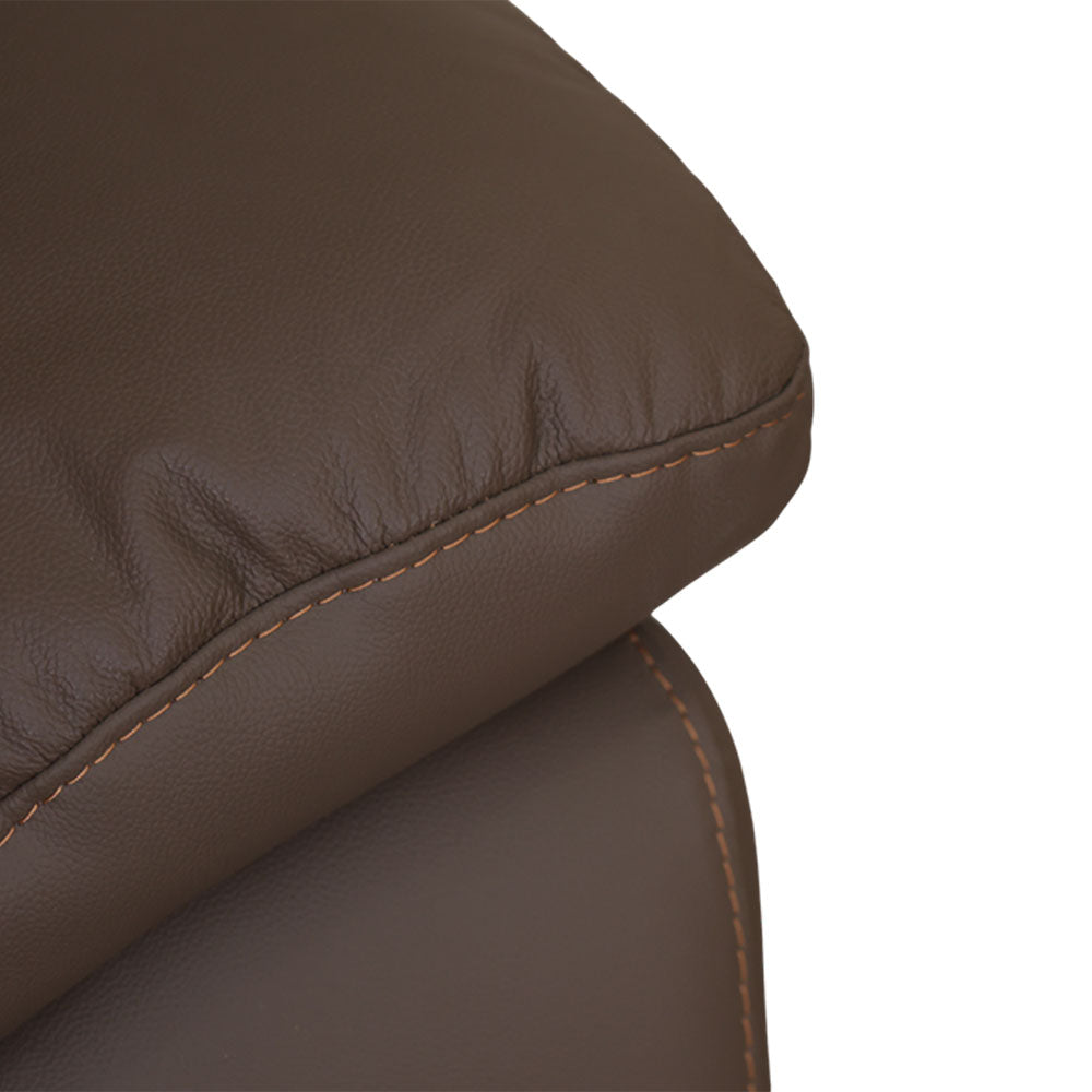 MAARK MOTORIZED RECLINER LEATHER SOFA SET (3R+2R+1R) 1406-CAMEL HT