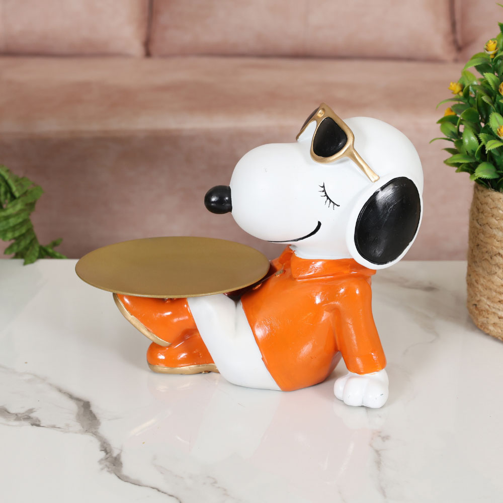 MAARK STATUE RELAXING DOG/SITTING DOG EH