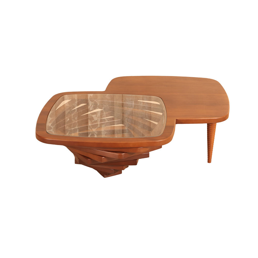 MAARK GLASS TOP COFFEE TABLE CTG-004 HT