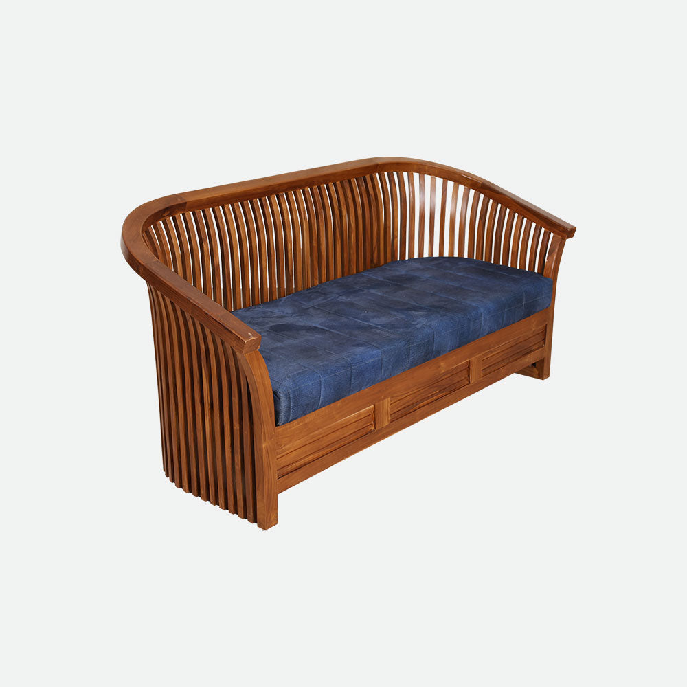 MAARK WOODEN SOFA SET (3+1+1) S-35 WCF