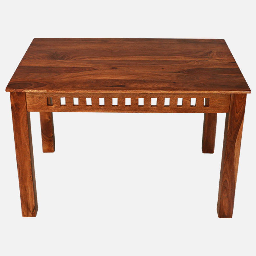 MAARK SHEESHAM WOOD 4 SEATER DINING SET (3.75*2.5) 1120 NATURAL FINISH SV