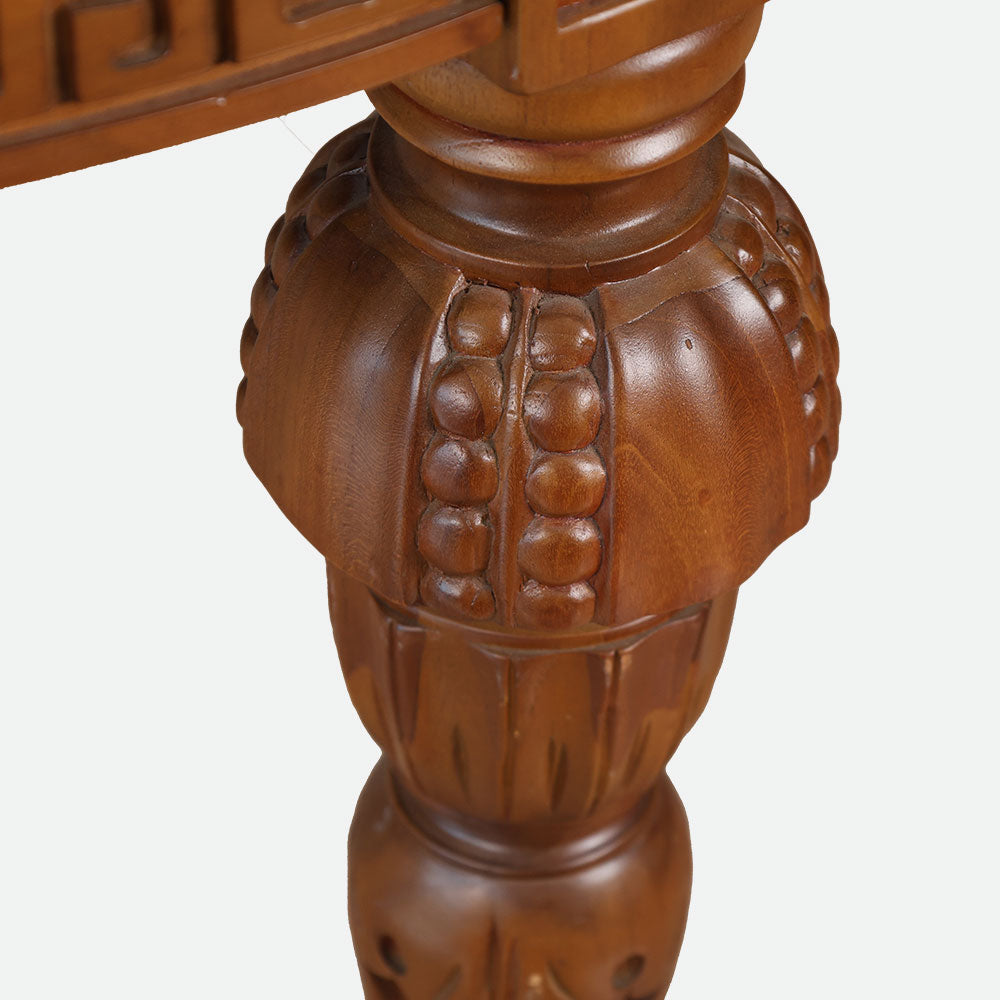 MAARK WOODEN TOP 6 SEATER DINING SET  SGC-039 FC