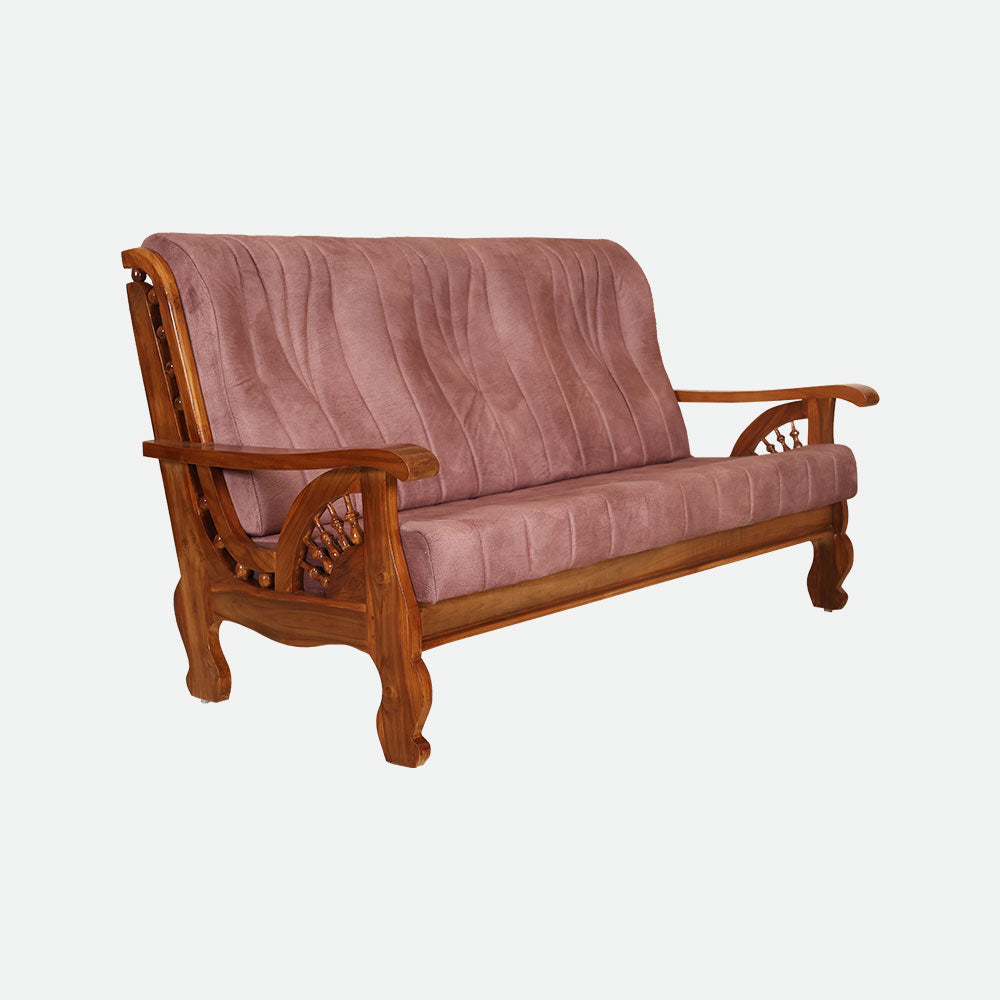 MAARK WOODEN SOFA SET (3+1+1) S-18 WCF