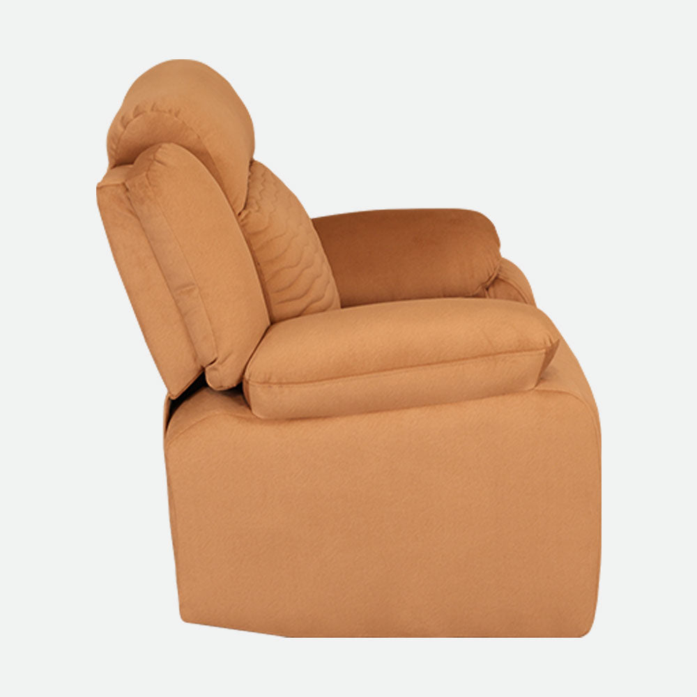 MAARK MANUAL RECLINER FABRIC SOFA SINGLE SEATER WAVE