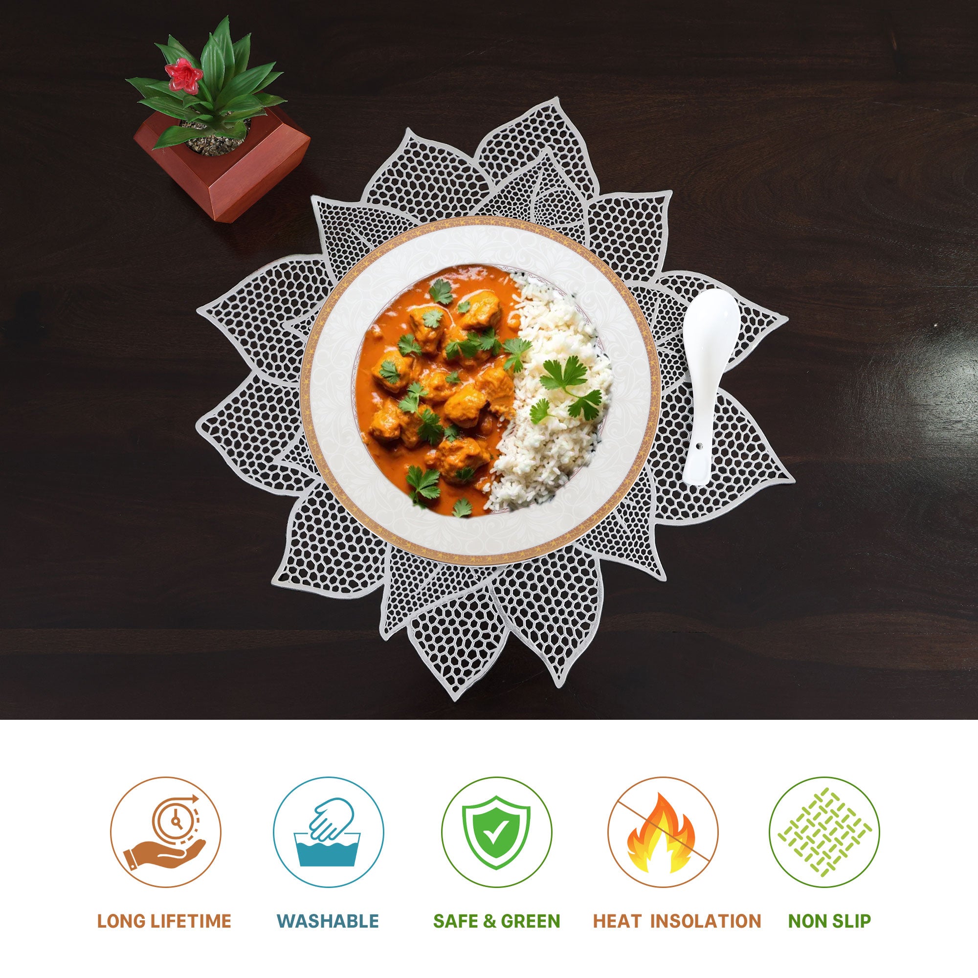 MAARK LEATHER PLACE MAT ROUND @18% CC