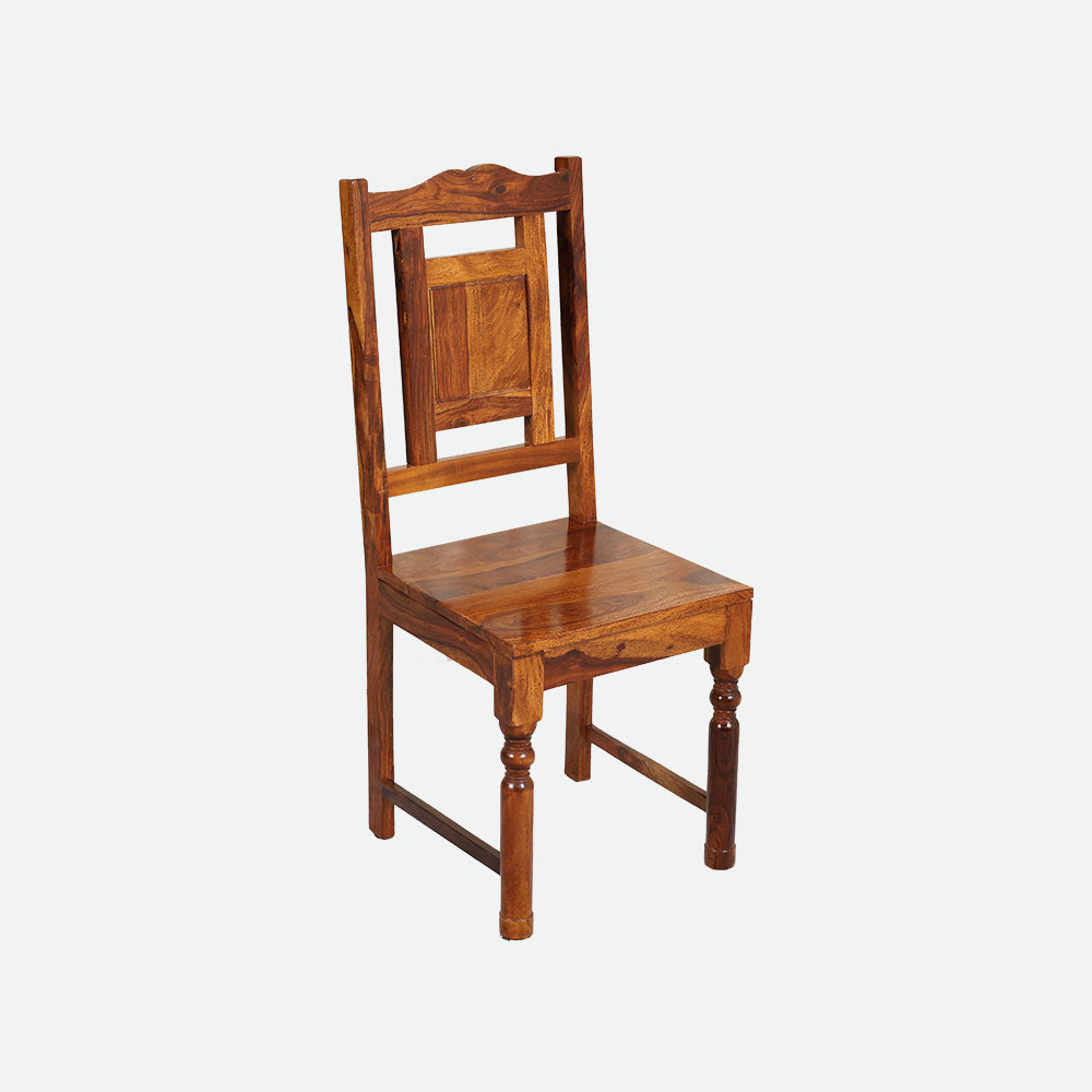 MAARK SHEESHAM WOOD 4 SEATER DINING SET (5*3) 1166 NATURAL FINISH SV