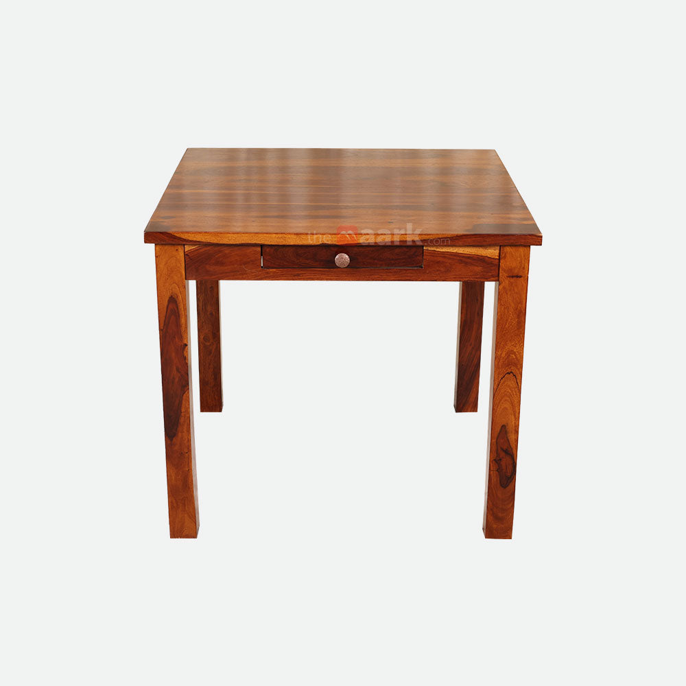 MAARK SHEESHAM WOOD 2 SEATER DINING SET (2.75*2.75) 1184 NATURAL FINISH SV