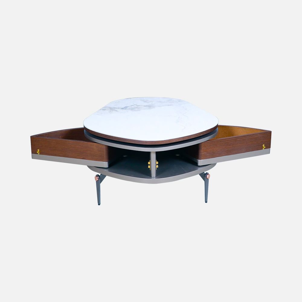 MAARK MARBLE TOP COFFEE TABLE CT-2109 HT