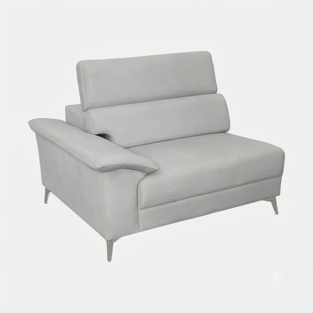 MAARK FABRIC CORNER SOFA 6 SEATER ROYCE