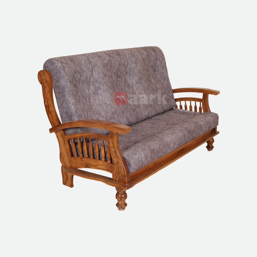 MAARK WOODEN SOFA SET (3+1+1) S-47 WCF