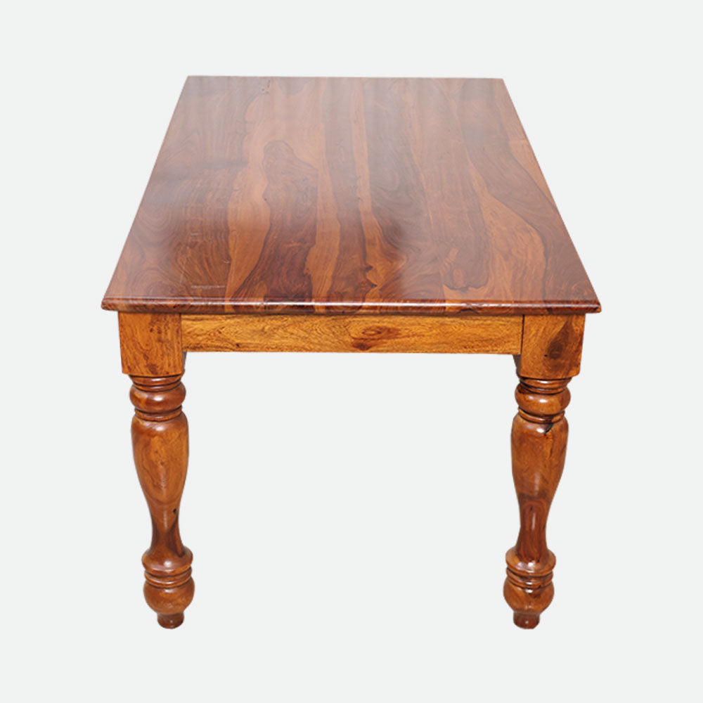 MAARK SHEESHAM WOOD 4 SEATER DINING SET (5.25*3) 1158 NATURAL FINISH  SV