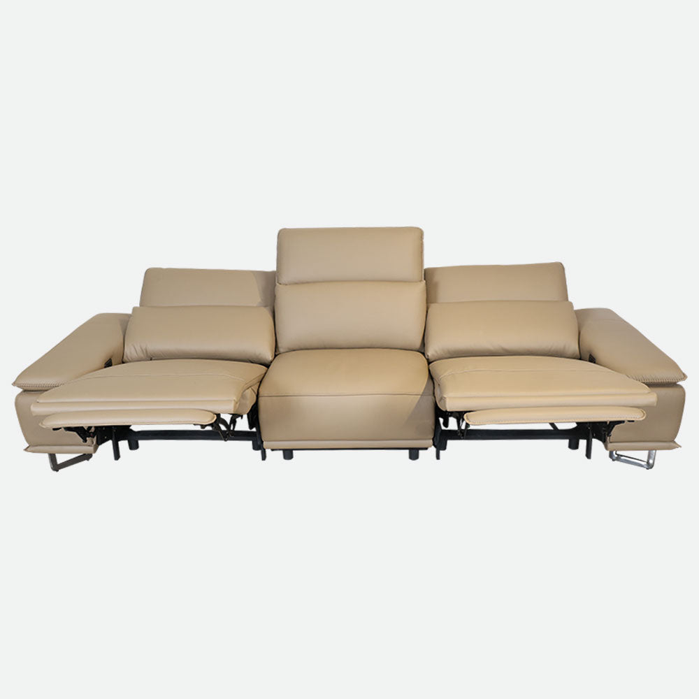 MAARK MOTORIZED RECLINER LEATHER SOFA SET (3R+2R) 2310 CAPPUCINO COLOUR HT