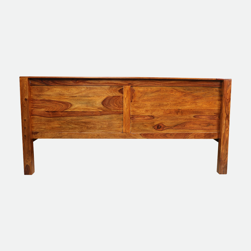 MAARK SHEESHAM WOOD KING SIZE BED (6*6.5) 3024 NATURAL FINISH SV