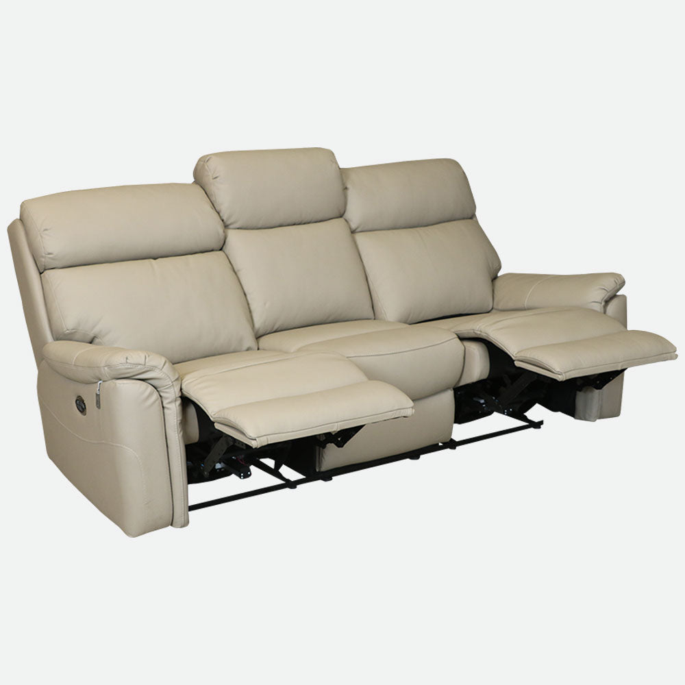 MAARK MOTORIZED RECLINER LEATHER SOFA SET (3R+2R+1R) EXCEL ARIES MALT COLOUR HT