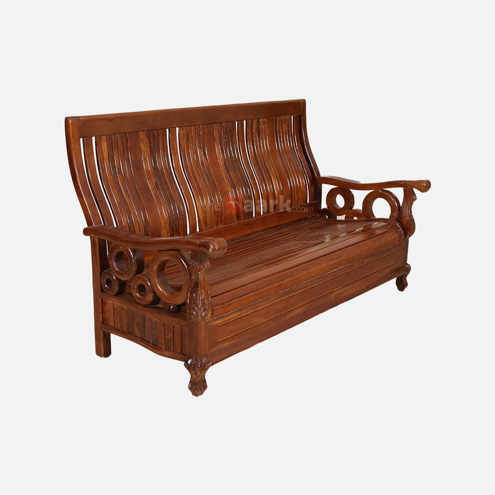 MAARK WOODEN SOFA SET (3+1+1) S-32 WCF