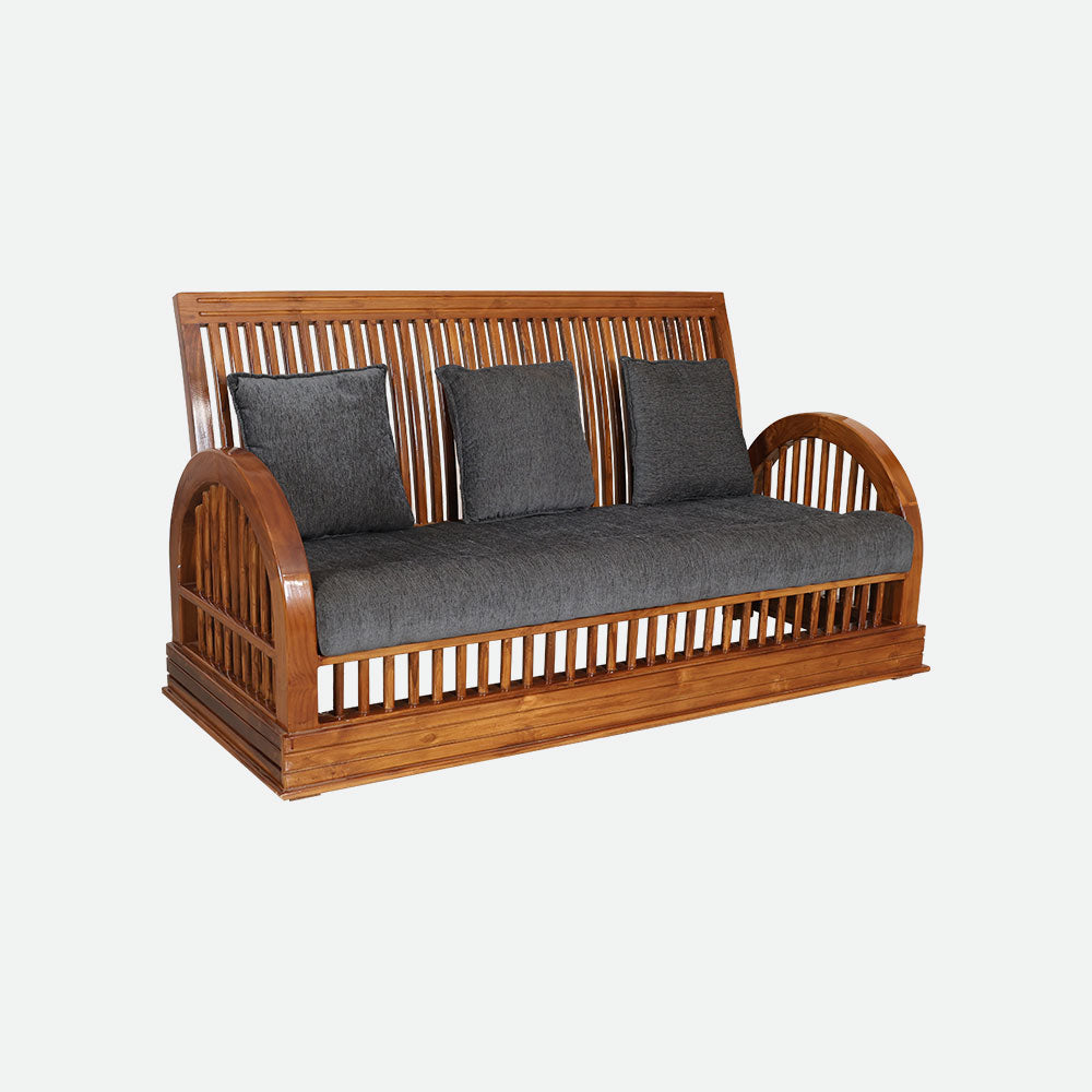 MAARK WOODEN SOFA SET (3+1+1) S-24 WCF
