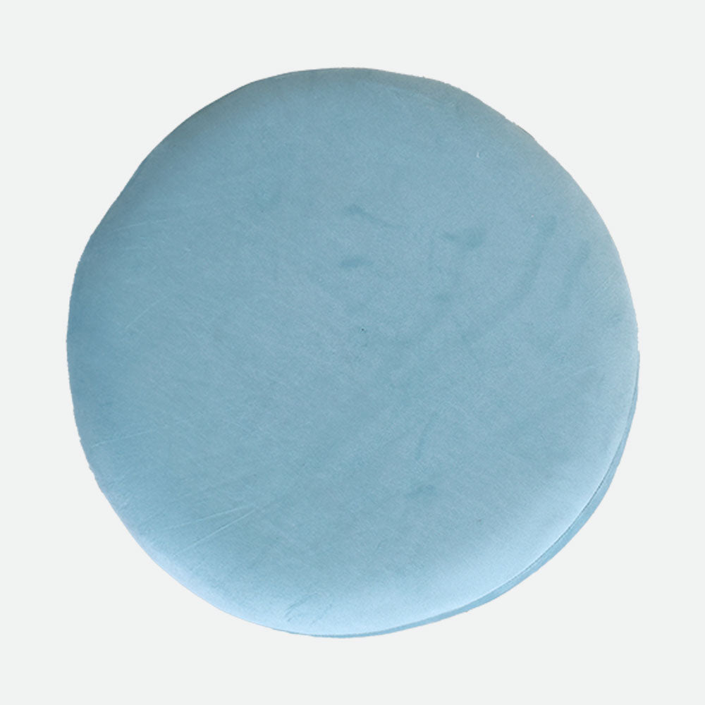 MAARK VELVET STRIPE POUF PURPLE 16*16*18" AO