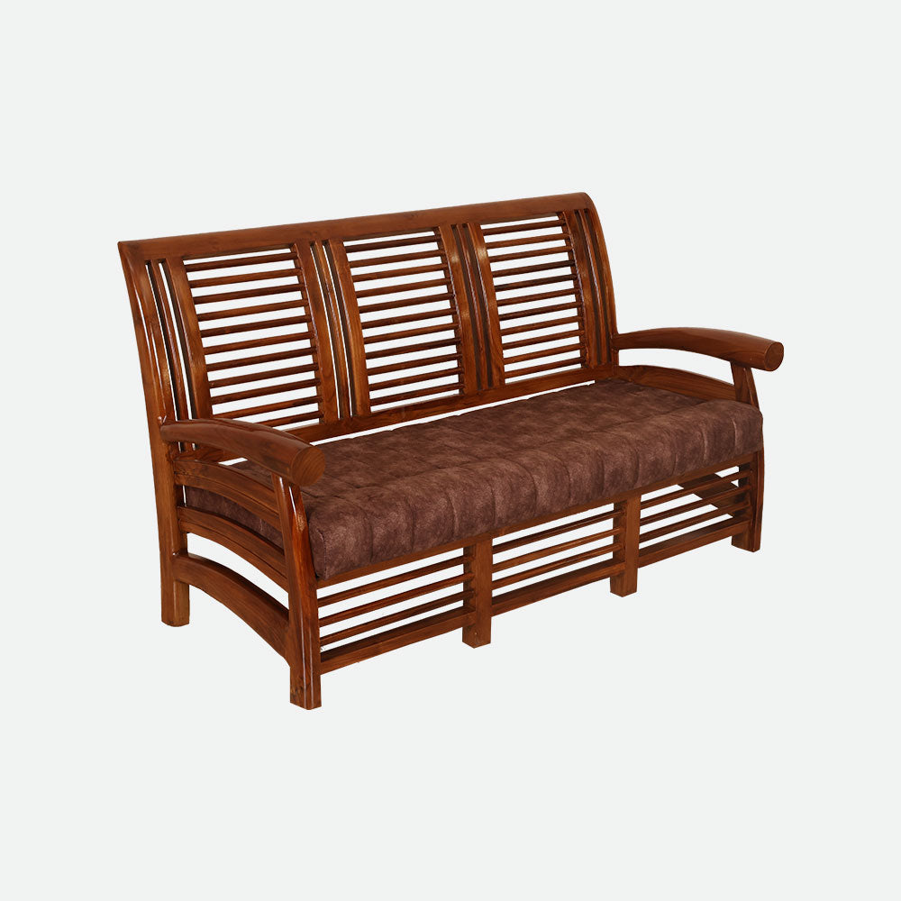 MAARK WOODEN SOFA SET (3+1+1) S-28 WCF
