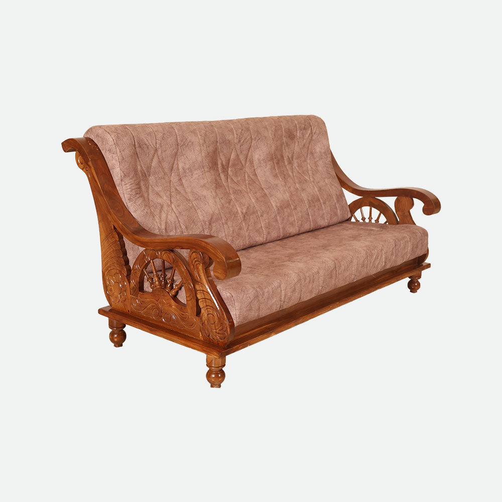 MAARK WOODEN SOFA SET (3+1+1) S-21 WCF